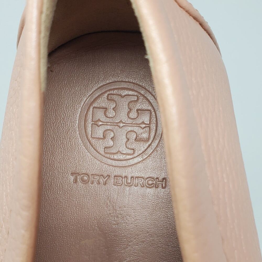 Tory Burch Peach Leather Loafers - Picture 7 of 9